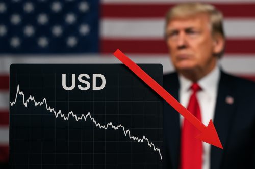 az amerikai dollár gyengülése tarifák és adósság miatt